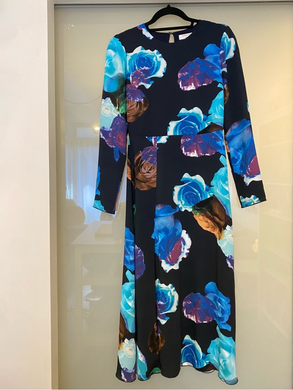 Aritzia Babaton Maxwell Rose Print Dress Size 0